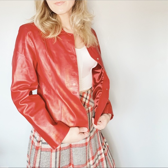 Vintage Jackets & Blazers - vintage Saguaro genuine leather jacket